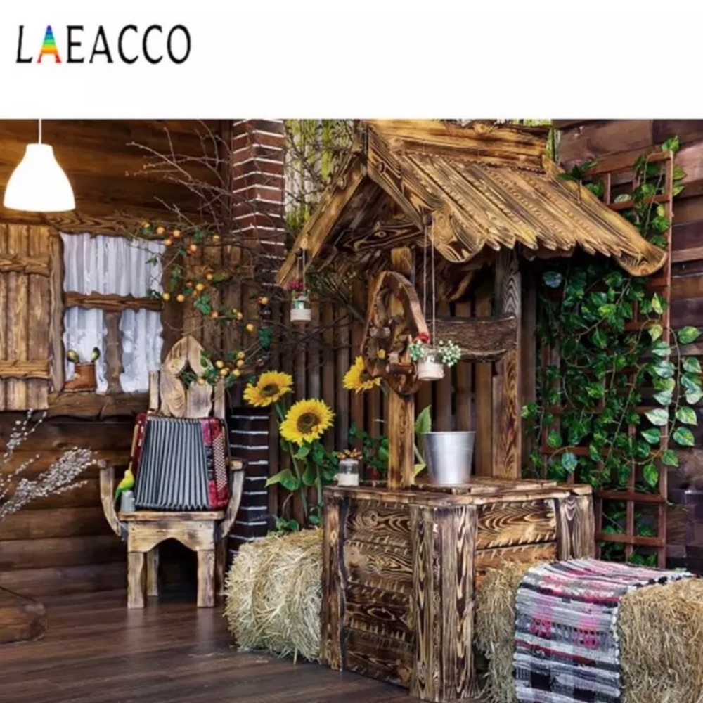 Retro vinyl backdrop 8x6 ft